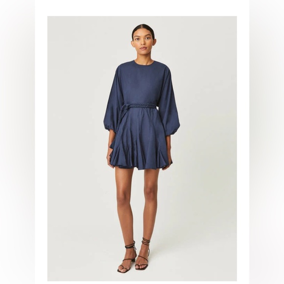Rhode Navy Blue Ella Dress NWT M - Picture 8 of 10